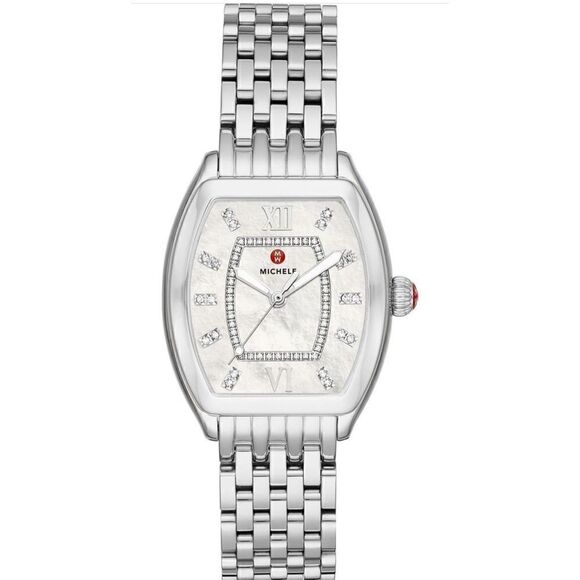 NWT Michele Women's Releve Diamond Bracelet Watch, 31mm x 40mm - 0.19 ctw - Picture 1 of 8
